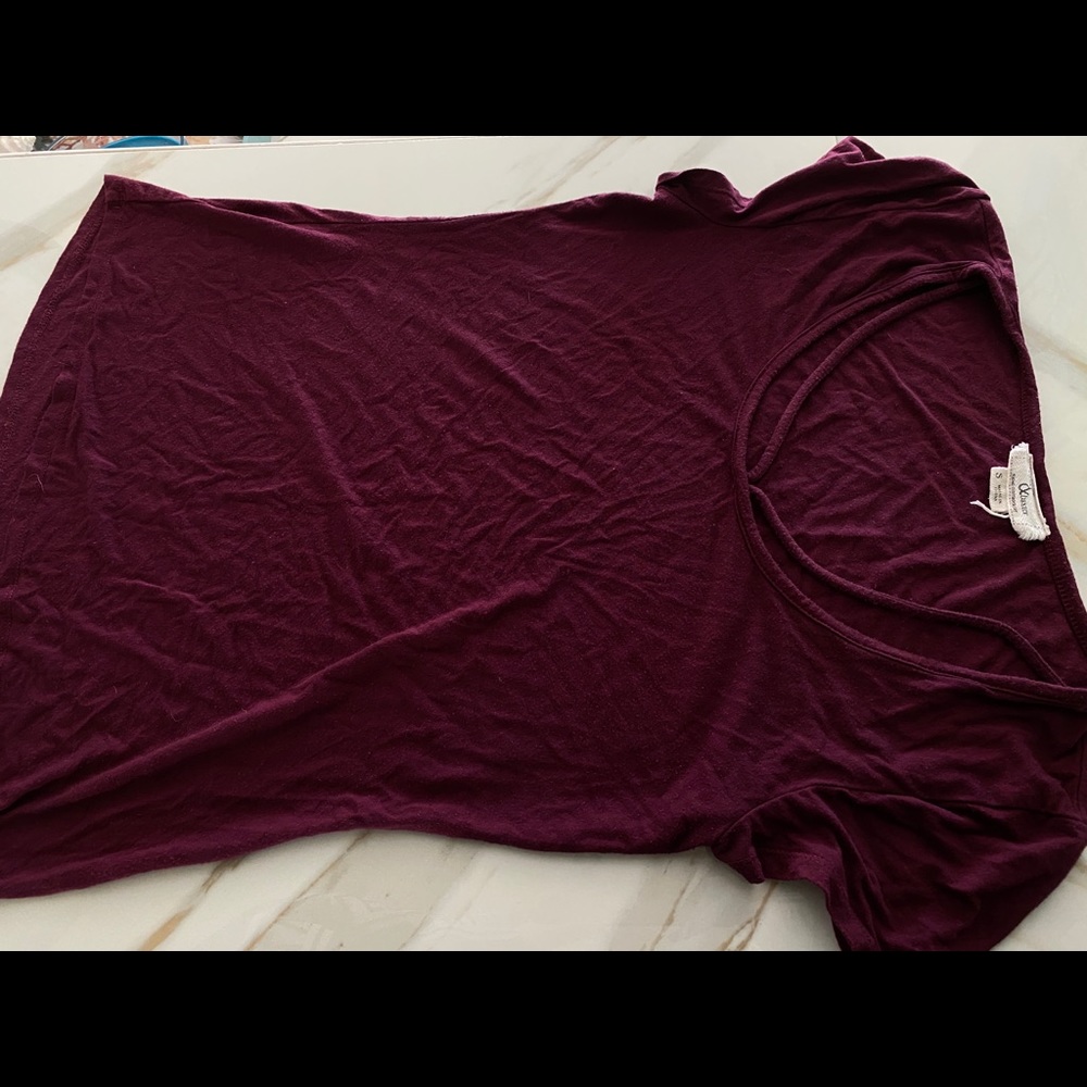 Burgundy shirt